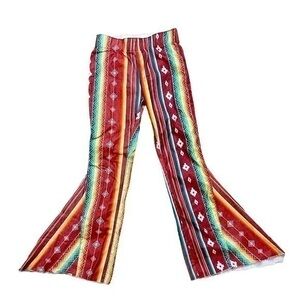 Western Aztec Women’s Flare Bell bottoms size Large